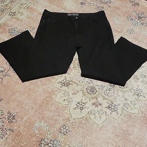 COS Black Stretchy Embellished 5 Pocket Boot Cut Jeans - Size 16